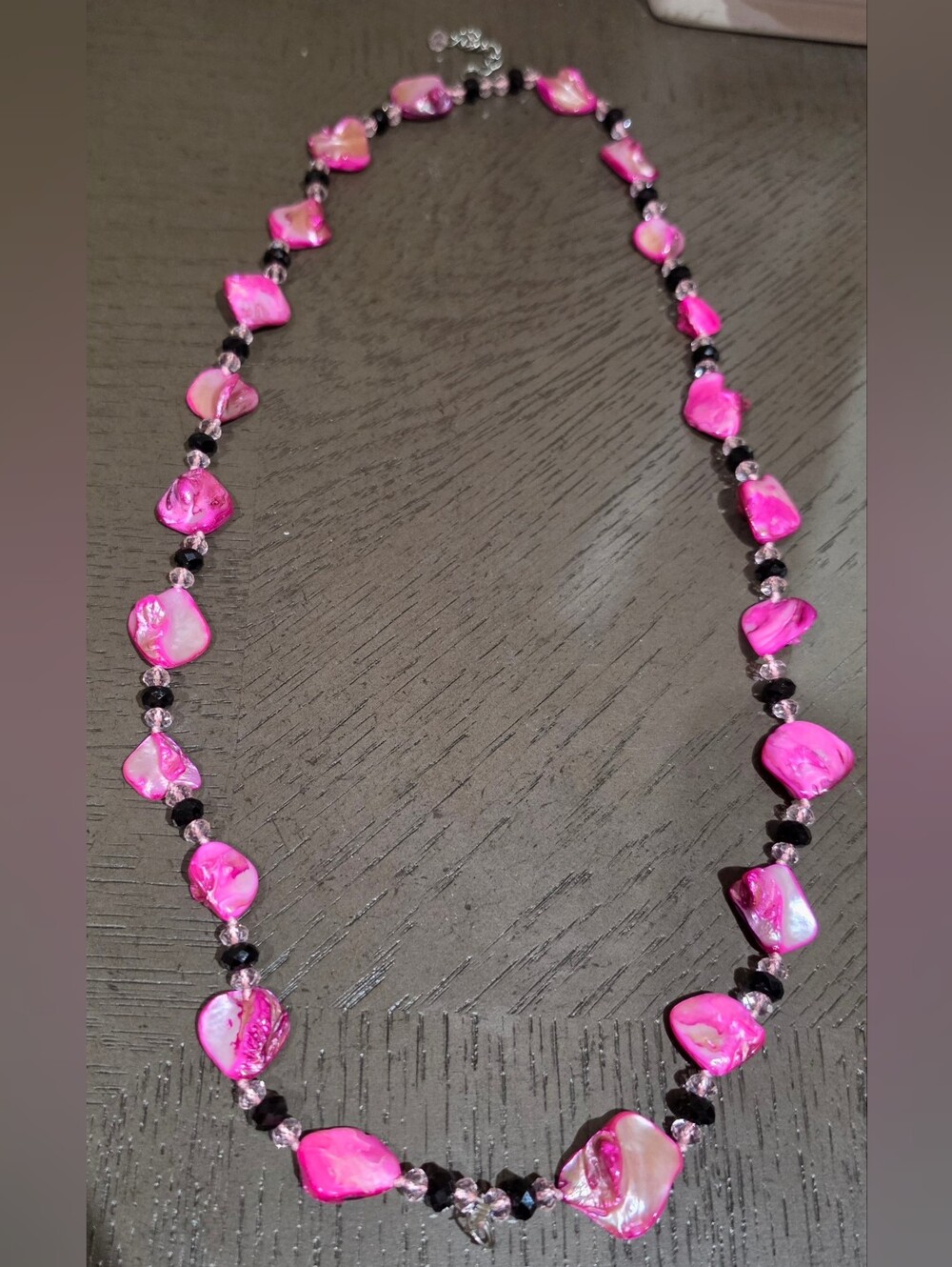 Erica Lyons Women’s Pink Shell Beaded Necklace